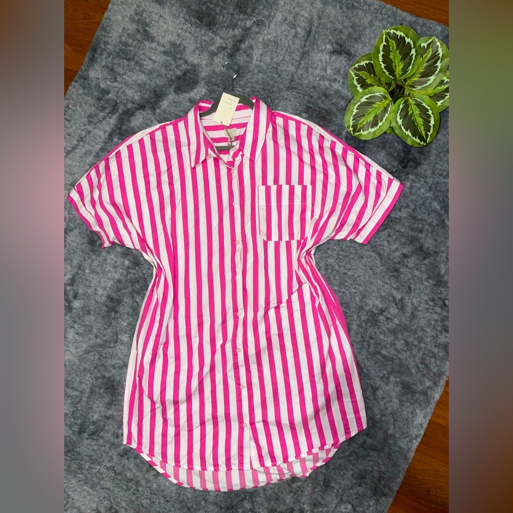 Women's Short Sleeve Shirtdress - A New Day